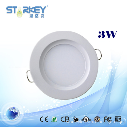 High Quality Round 3W LED Panel Light with CE, RoHS, LVD